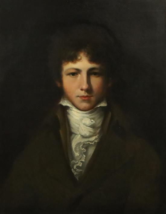 Sir William Beechey (1753-1839) Portrait of Captain Mackinley 25 x 19.5in.